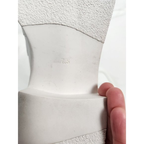 Jeffrey Campbell Women's Sz. 7.5  Librarian Platform Block Heel Loafers In White - Picture 5 of 8